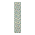 Green Spring Flowers Table Runner