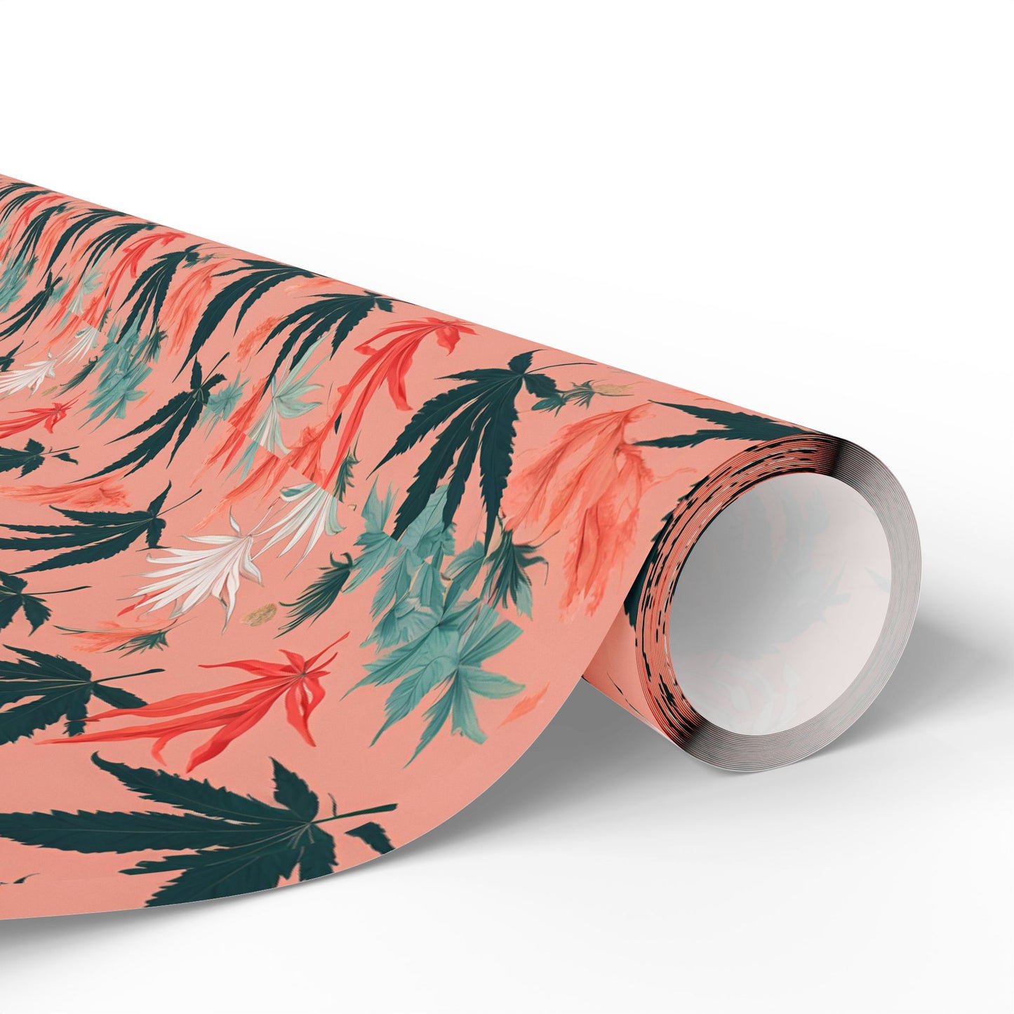 Cute Cannabis Xmas Gift Wrap, Holiday Weed Themed Gift Wrap, Festive Marijuana Design, Xmas Pot Leaf Gift Wrap, Ganja, 420 Wrapping Paper