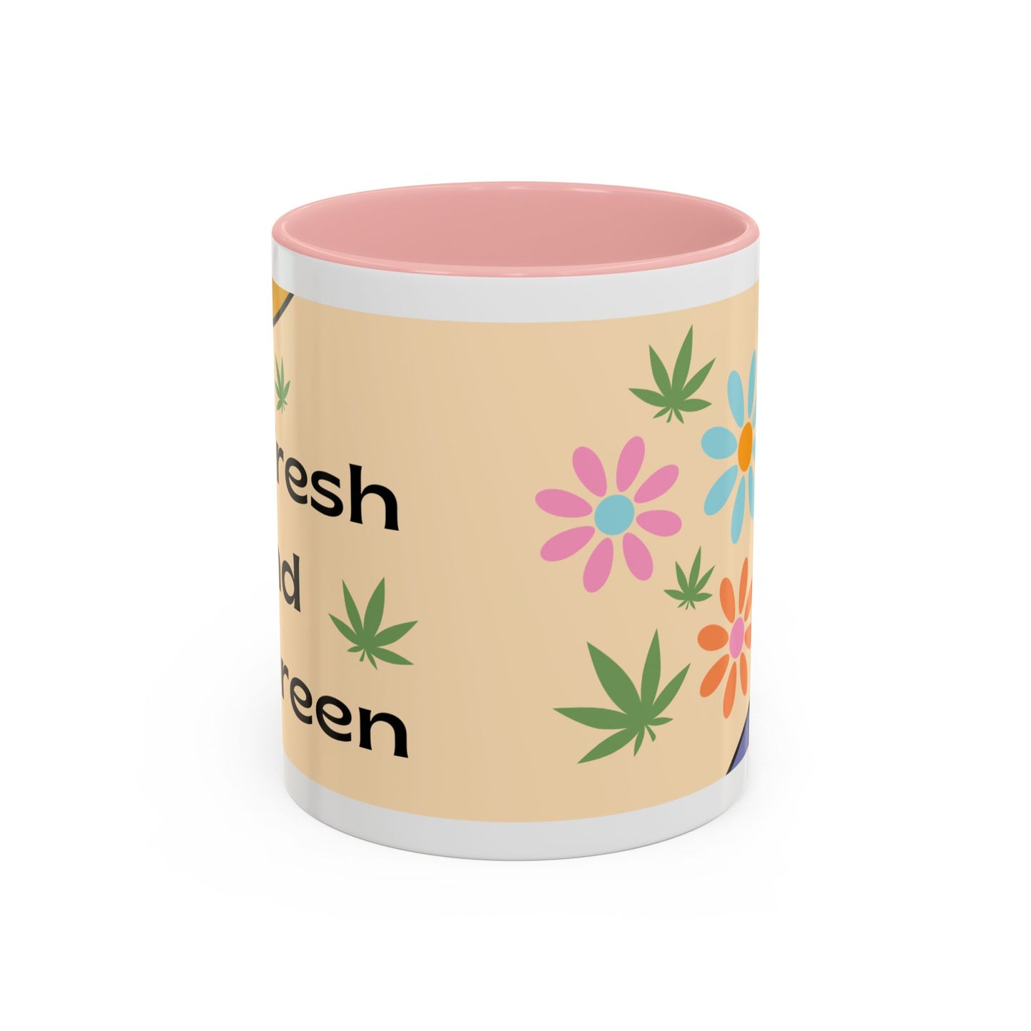 Weed Mug, Stoner Gift Mug, Groovy Stoner Mug, 70s Weed Gift, Groovy Weed Mug, Hippie Gift Mug, Accent Coffee Mug (11, 15oz)