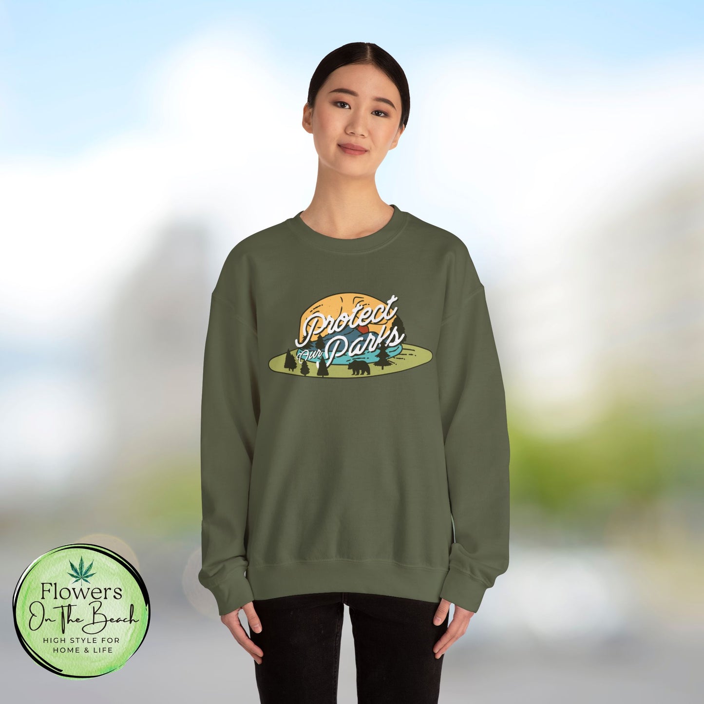 Protect Our Parks Crewneck Sweatshirt, National Parks Sweatshirt, Wanderlust Sweatshirt, Travel Apparel, Protect Our National Parks