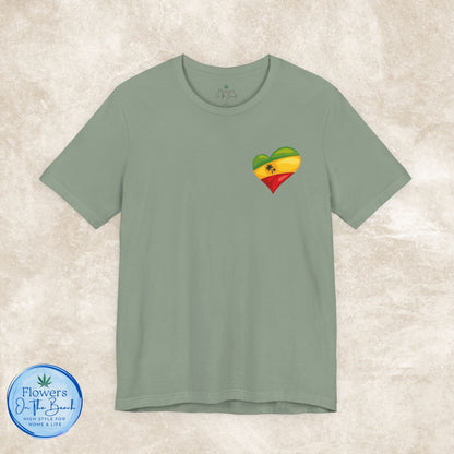 Rasta T-Shirt, Weed Smokers Tee, 420 Shirt, Unisex Jersey Short Sleeve Tee, Casual Stoner Apparel, 420 Somewhere, Rasta Holiday T-shirt