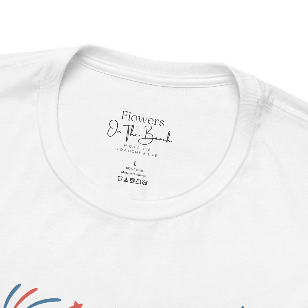 American Honey Fireworks and Bows Tee | Red White Blue Patriotic