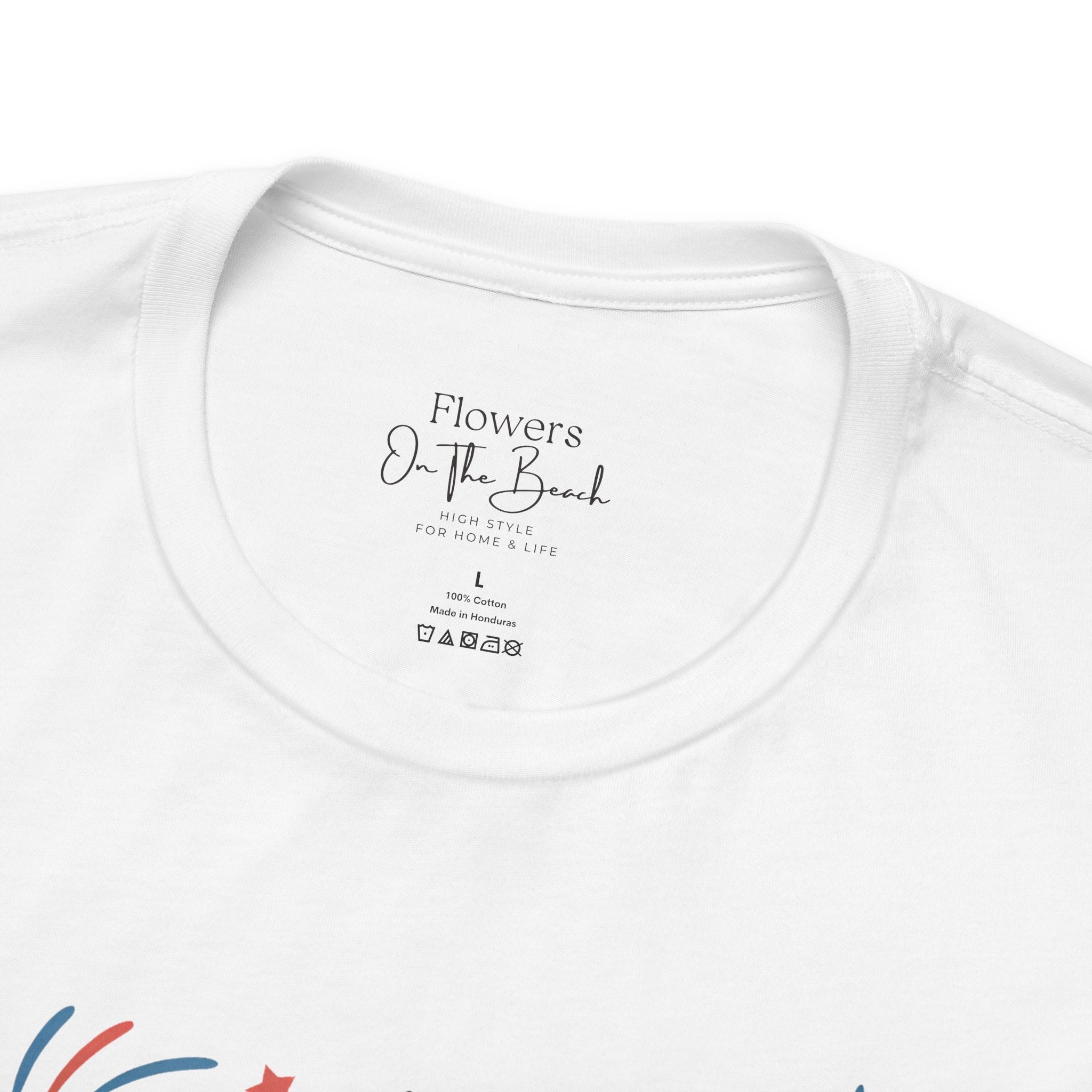 American Honey Fireworks and Bows Tee | Red White Blue Patriotic