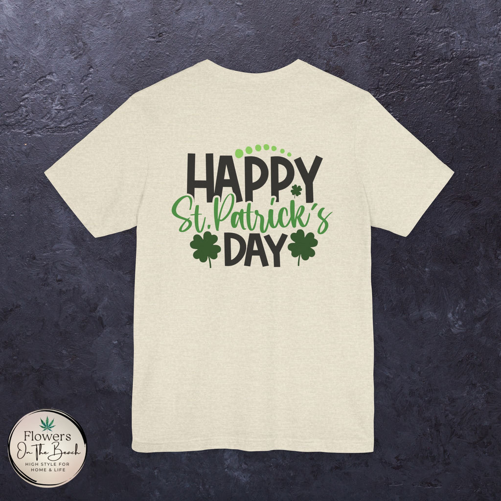 St. Patrick's Day Tee with Subtle Weed Leaves