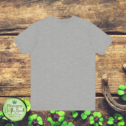 Weed Leaf Heartbeat T-Shirt, Marijuana Plant Tee, Cannabis Lover Shirt, 420 Gift, Unisex Jersey Top