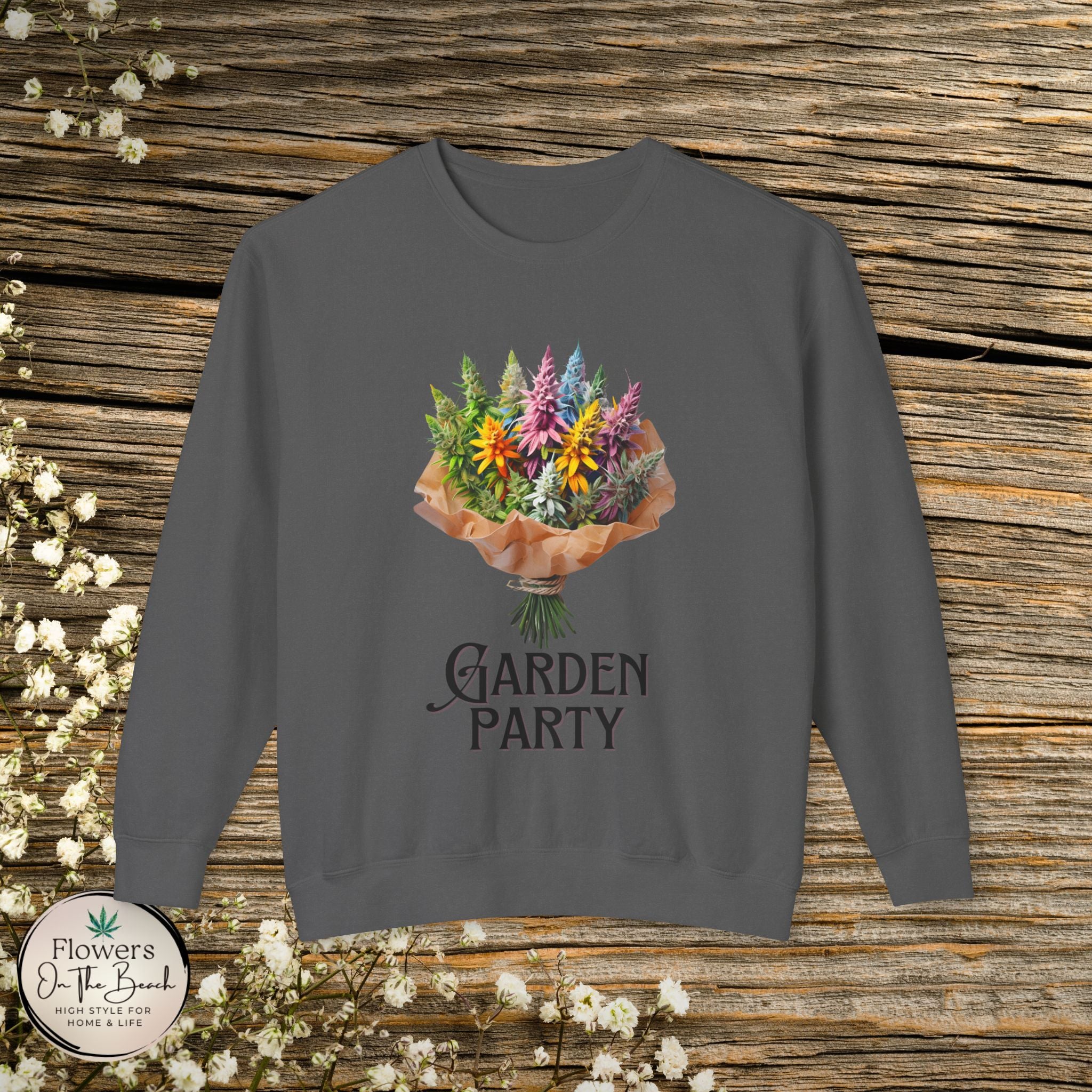 Garden Party Cannabis Flowers Sweatshirt