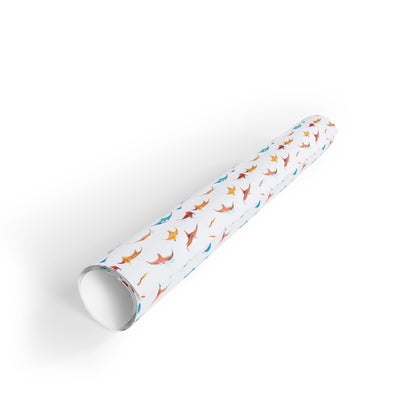 Whimsical Stingray Gift Wrap, Joy of the Ocean, Ocean Lover Present, Sea Creature Birthday Wrap, Scuba Diver Gift, Diver Gift Wrap