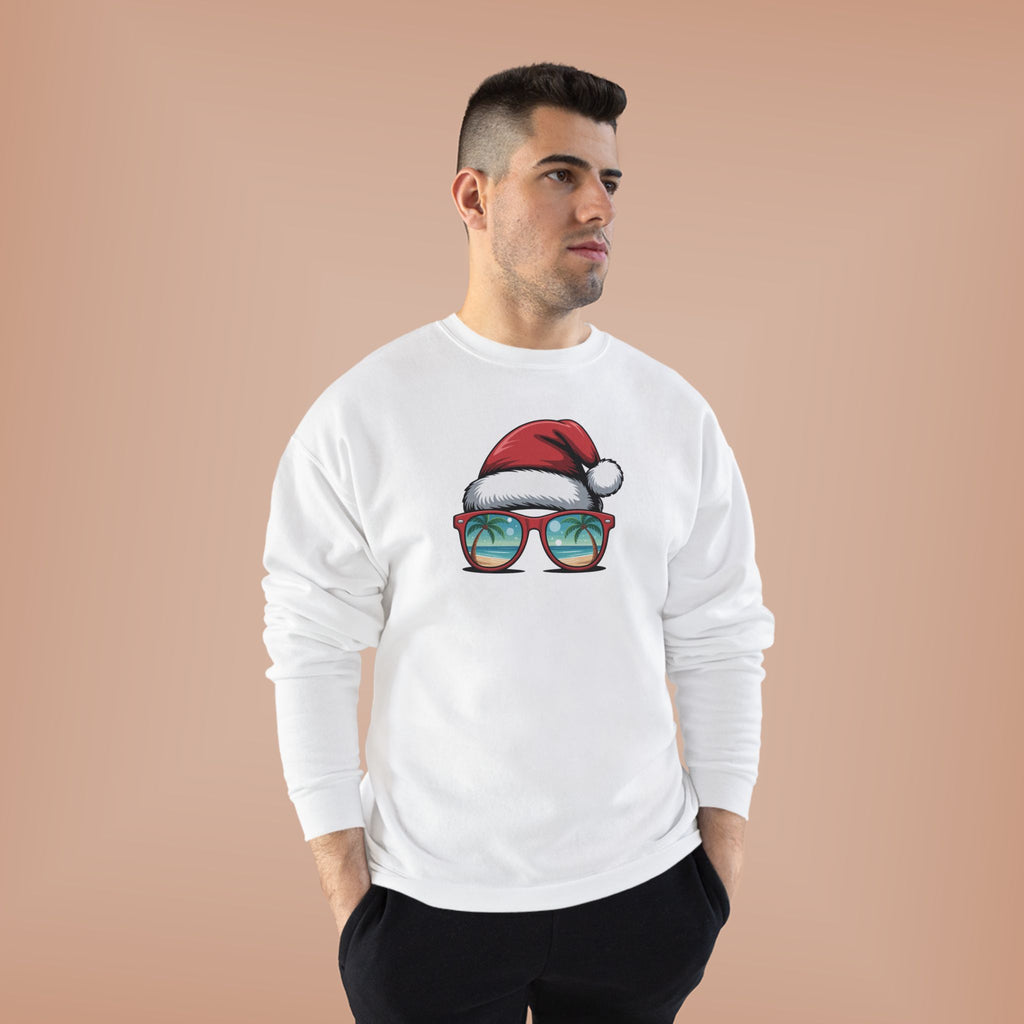 Beach Christmas Santa with Shades Sweatshirt