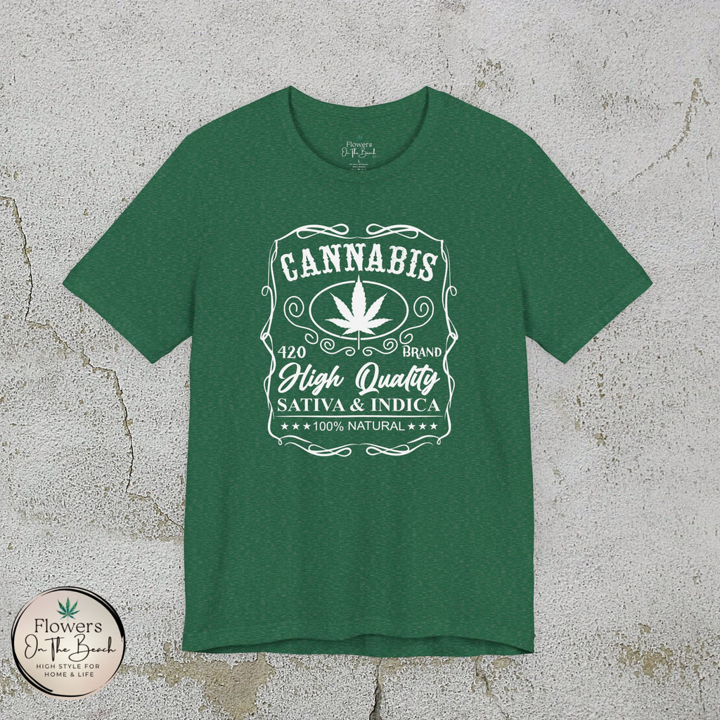 Whiskey-Inspired Cannabis Label Tee