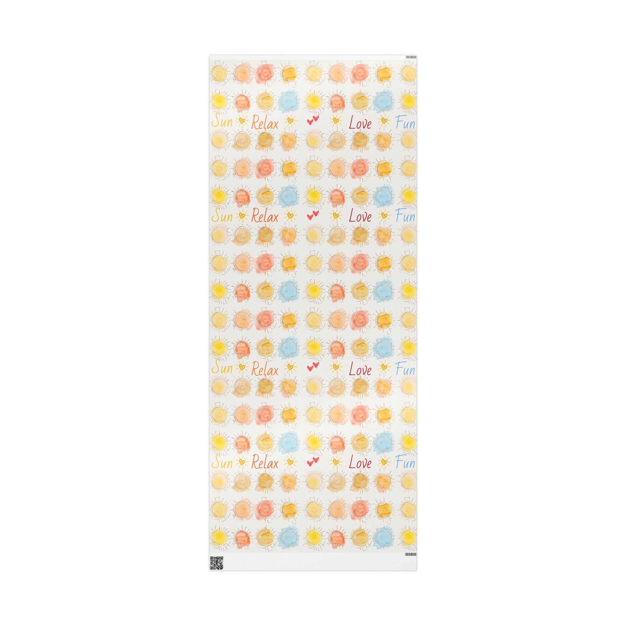 Sun and Hearts Gift Wrap
