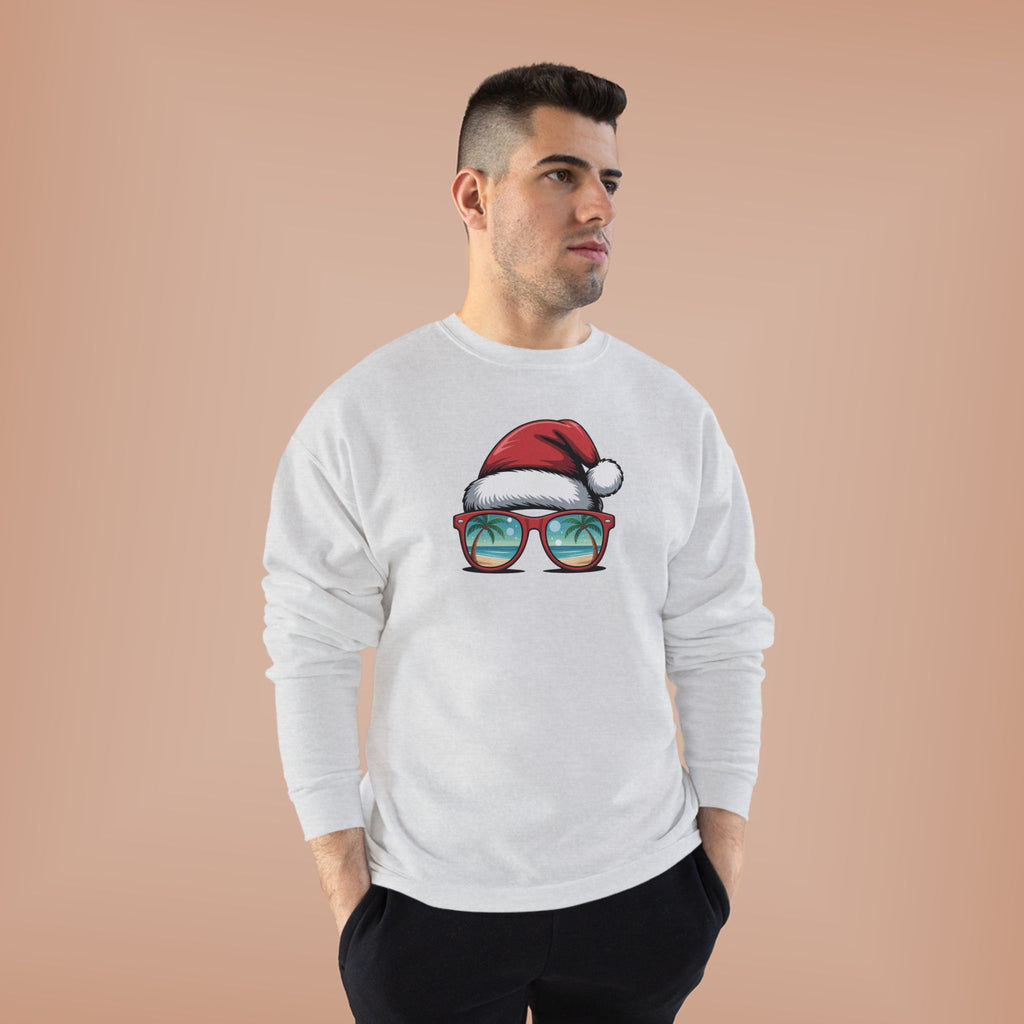 Beach Christmas Santa with Shades Sweatshirt