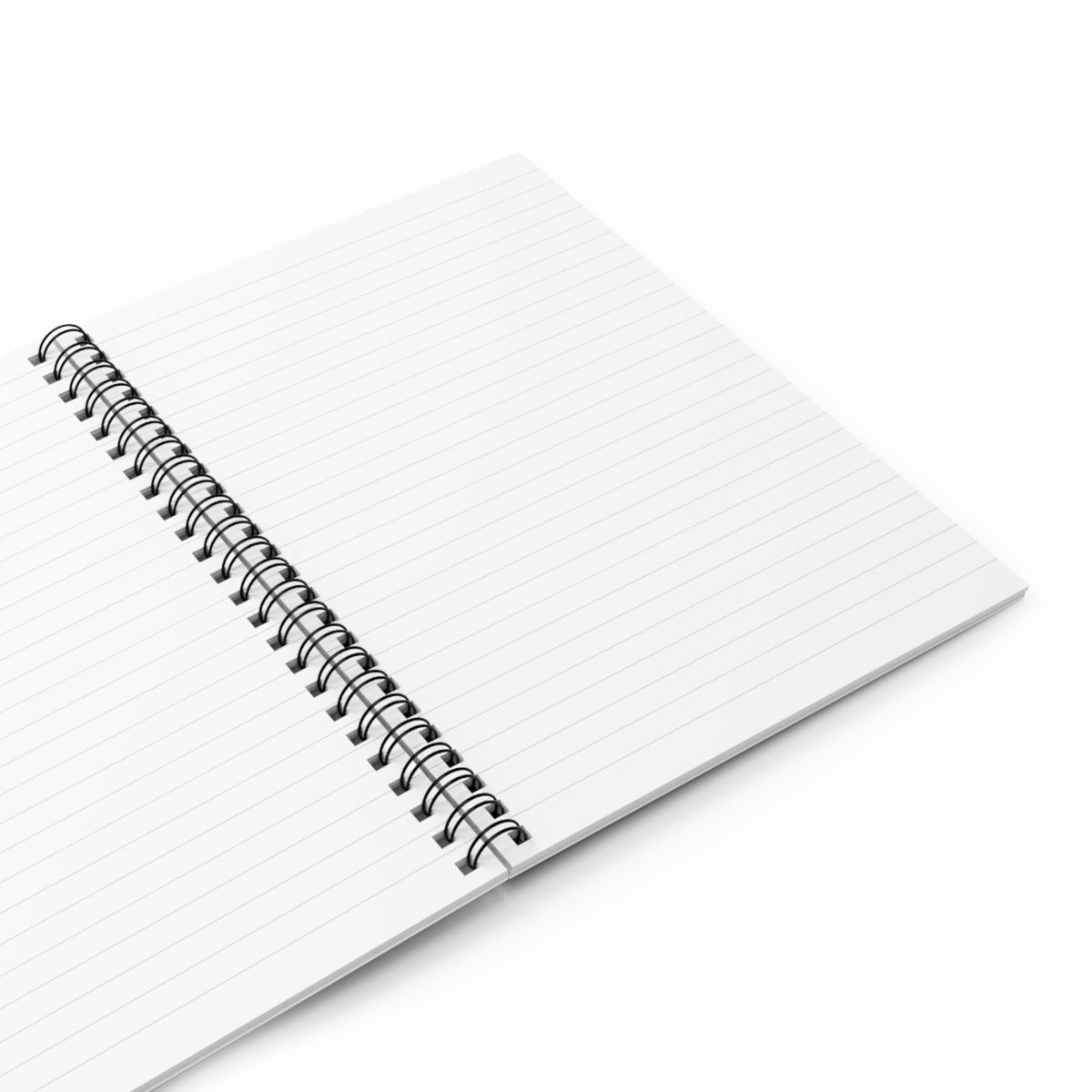 Ocean Heart Spiral Notebook — Beach Wave Ruled Journal