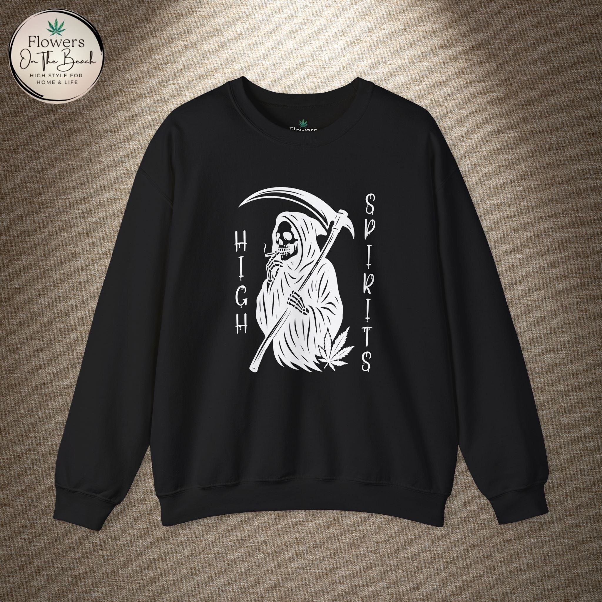 Grim Reaper Smoking Sweatshirt