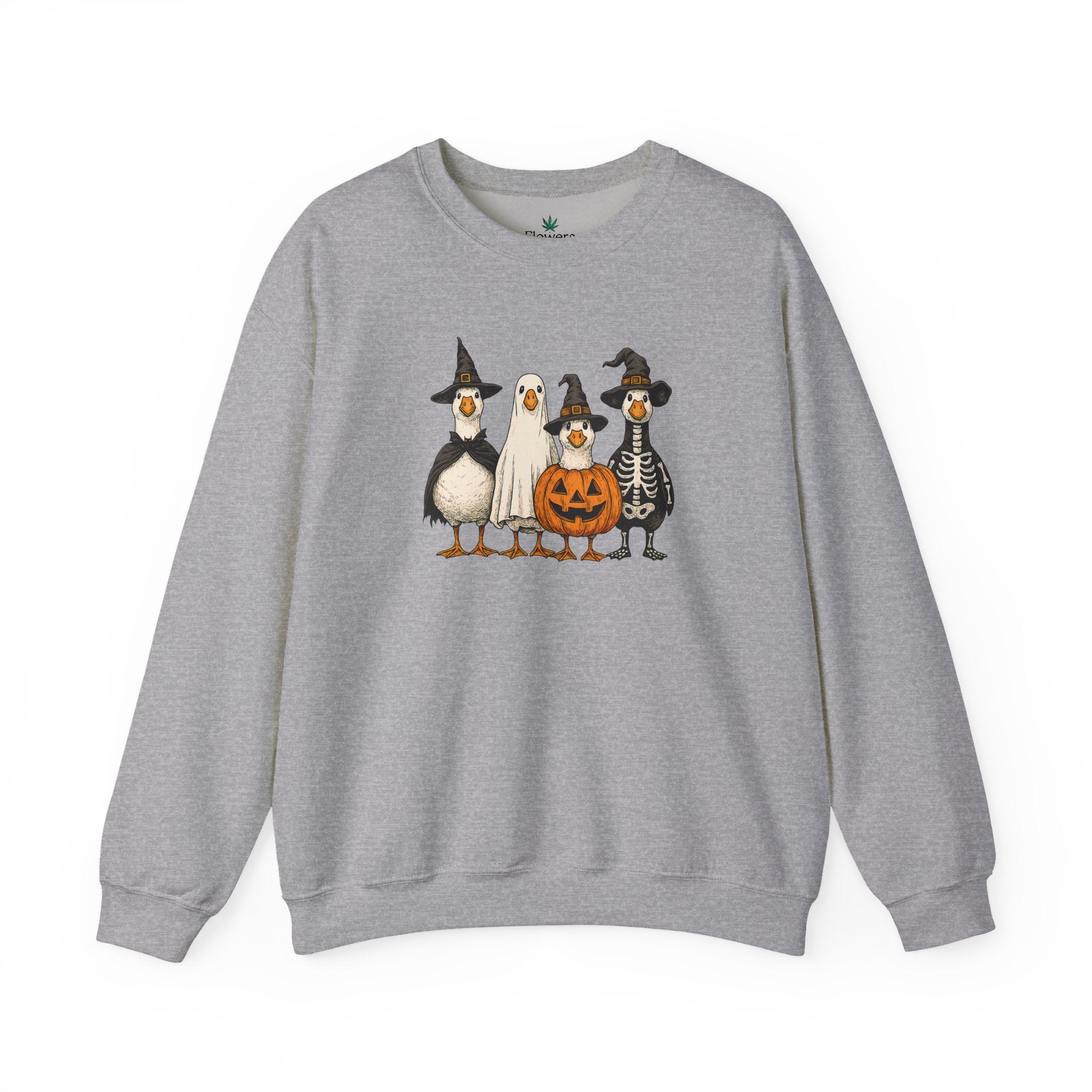 Spooky but Cute Halloween Duck Crewneck Sweatshirt
