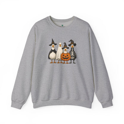 Cute Halloween Crewneck, Halloween Duck, Spooky Halloween Crewneck Sweatshirt, Funny Halloween Attire, Unisex Sweater for Fall, Cozy Sweatshirt, Pumpkin Decor