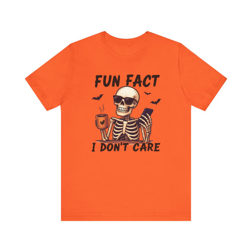 'Fun Fact I Don't Care', Skeleton Tee