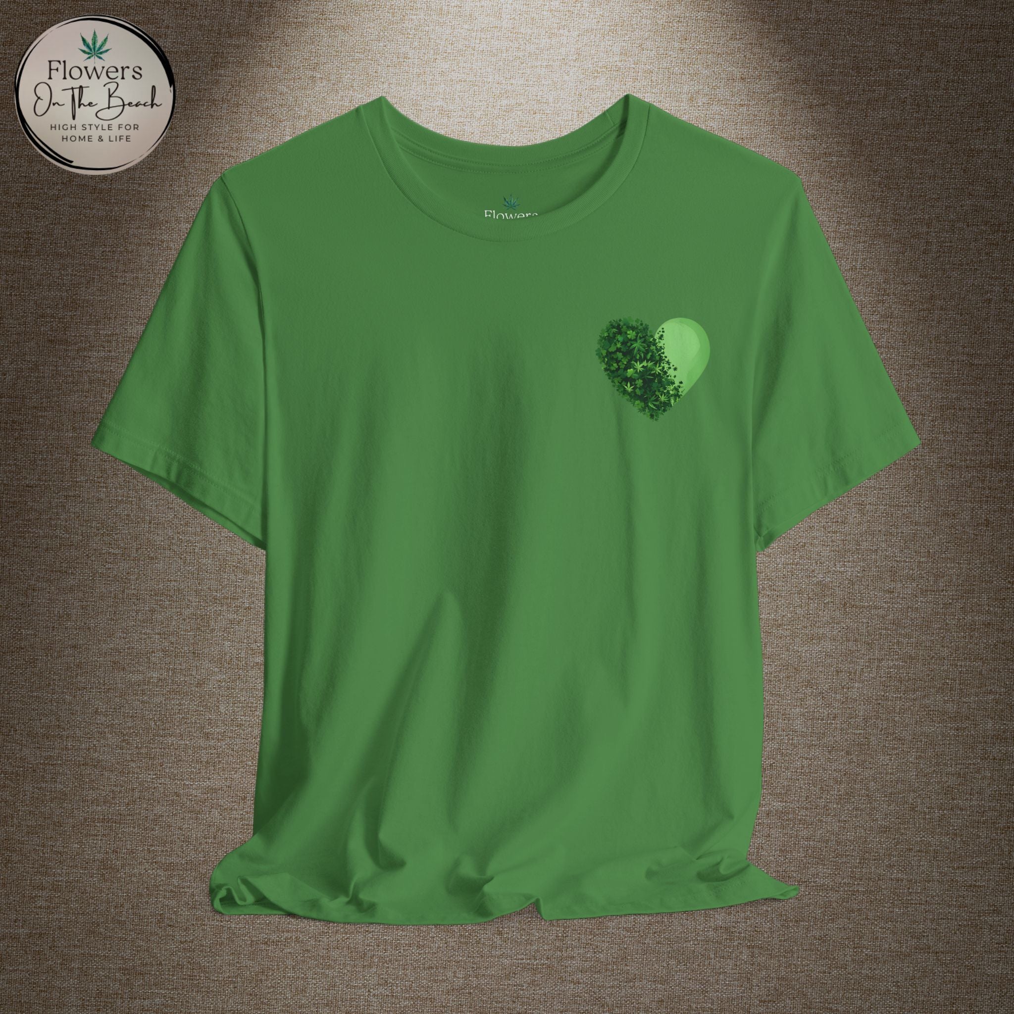 St. Patrick's Day Tee with Subtle Weed Leaves