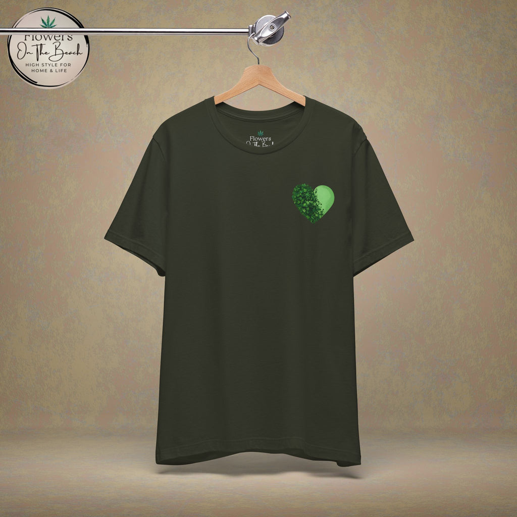 St. Patrick's Day Tee with Subtle Weed Leaves