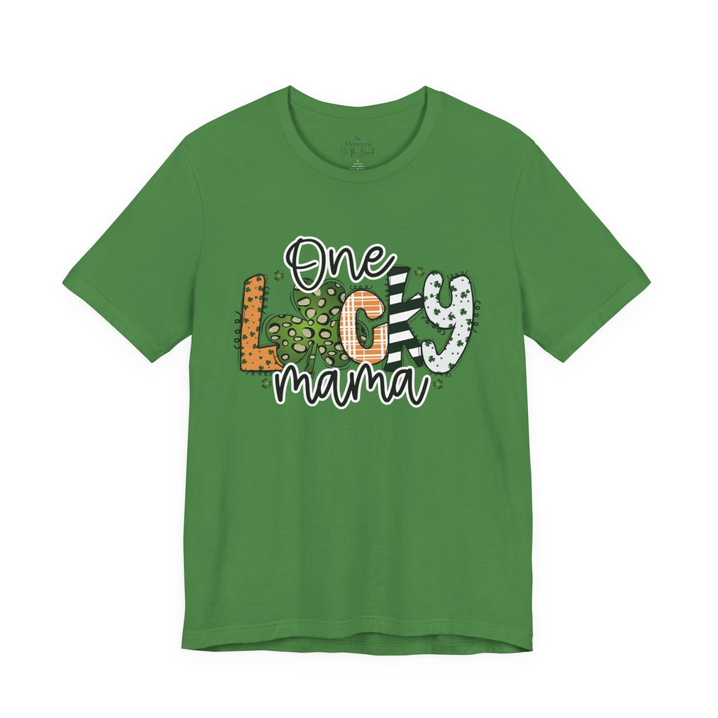 St Patrick's Day Cheetah Print Tee, Lucky Mama Tee