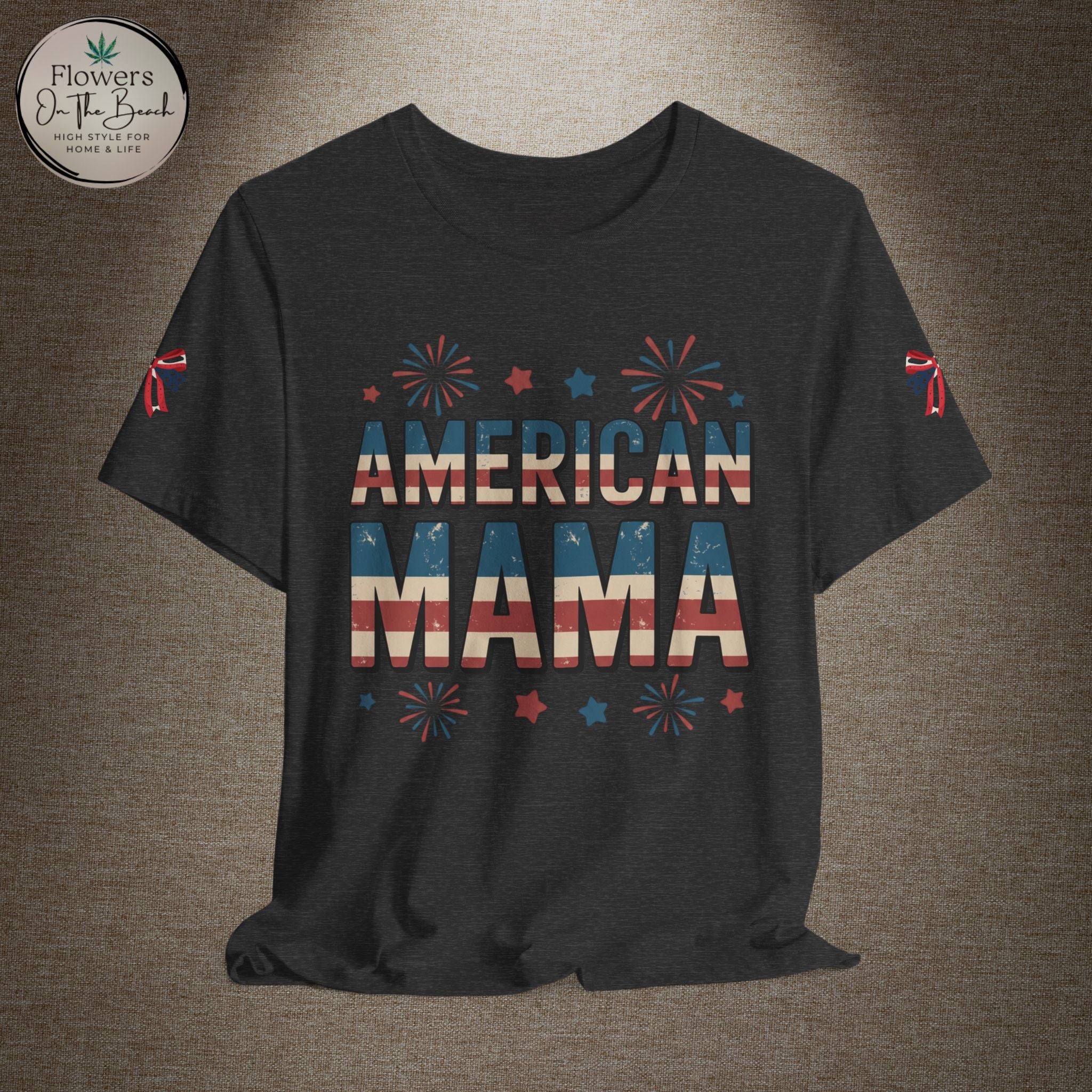 American MAMA 4th of July T-Shirt | Patriotic Mama Tee