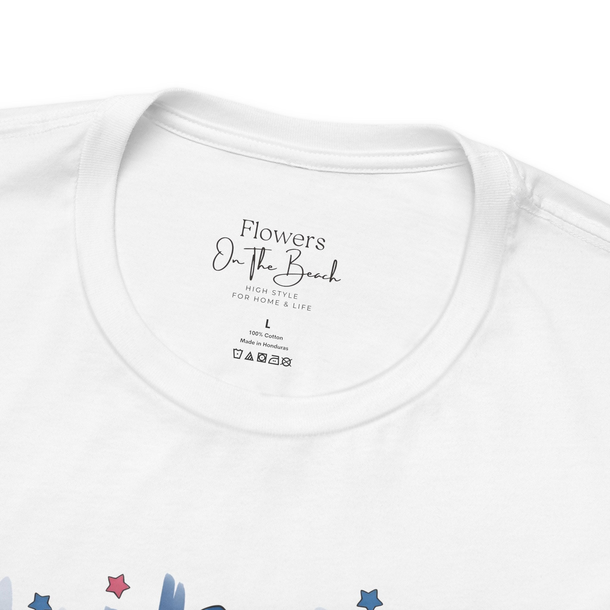 All-American Girl Highland Cow T-Shirt — Patriotic Cute Cow Tee