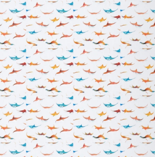 Whimsical Stingray Gift Wrap, Joy of the Ocean, Ocean Lover Present, Sea Creature Birthday Wrap, Scuba Diver Gift, Diver Gift Wrap