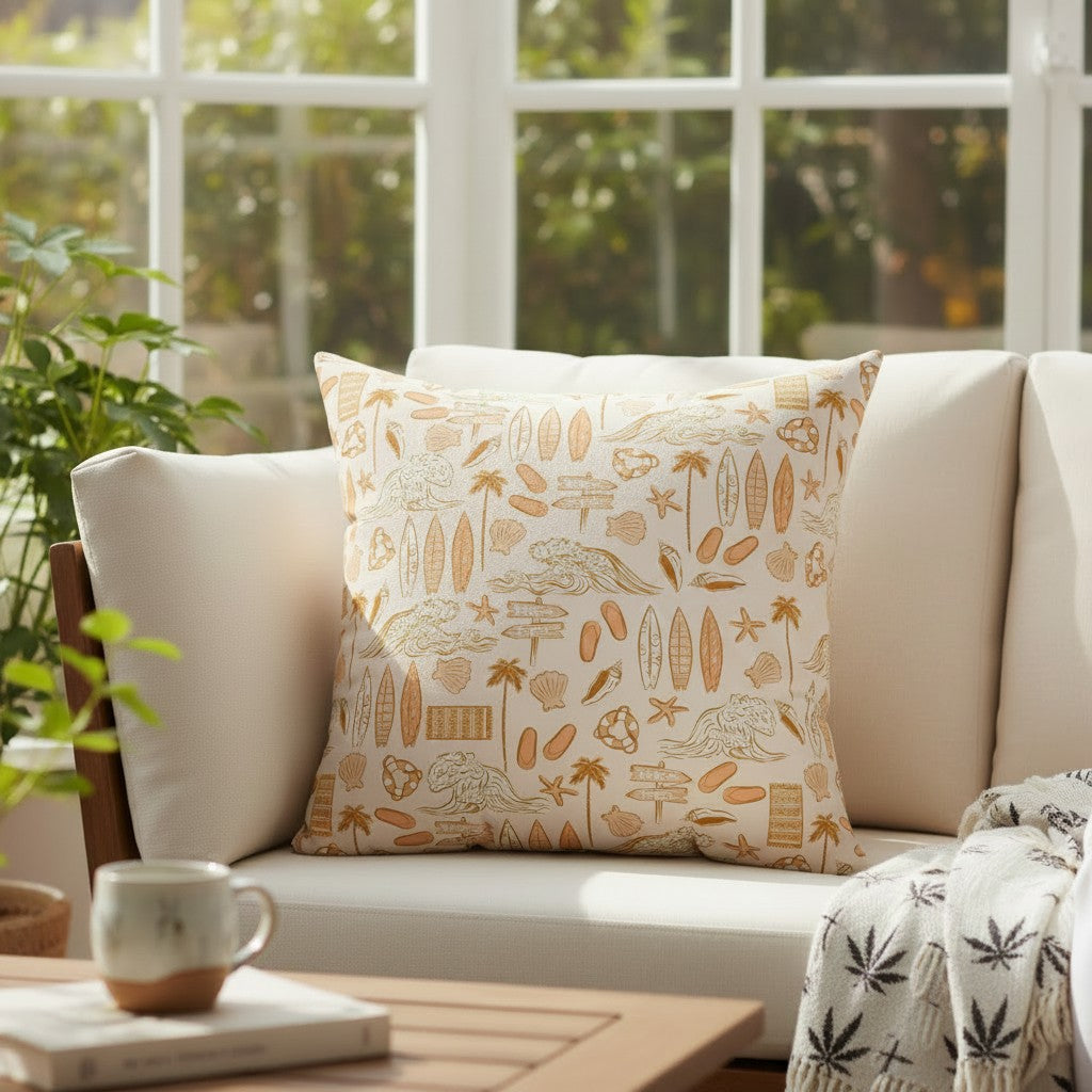Beachy Throw Pillow