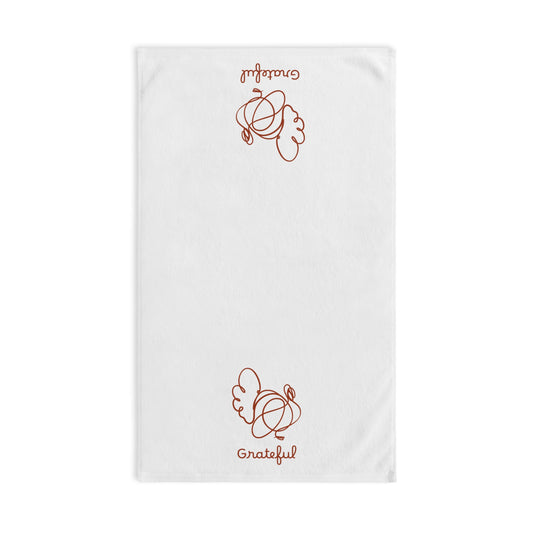 Grateful Thanksgiving Hand Towel, Friendsgiving Bathroom Decor, Fall Kitchen Towel, Hostess Gift, Autumn Dish Towel, Housewarming Present