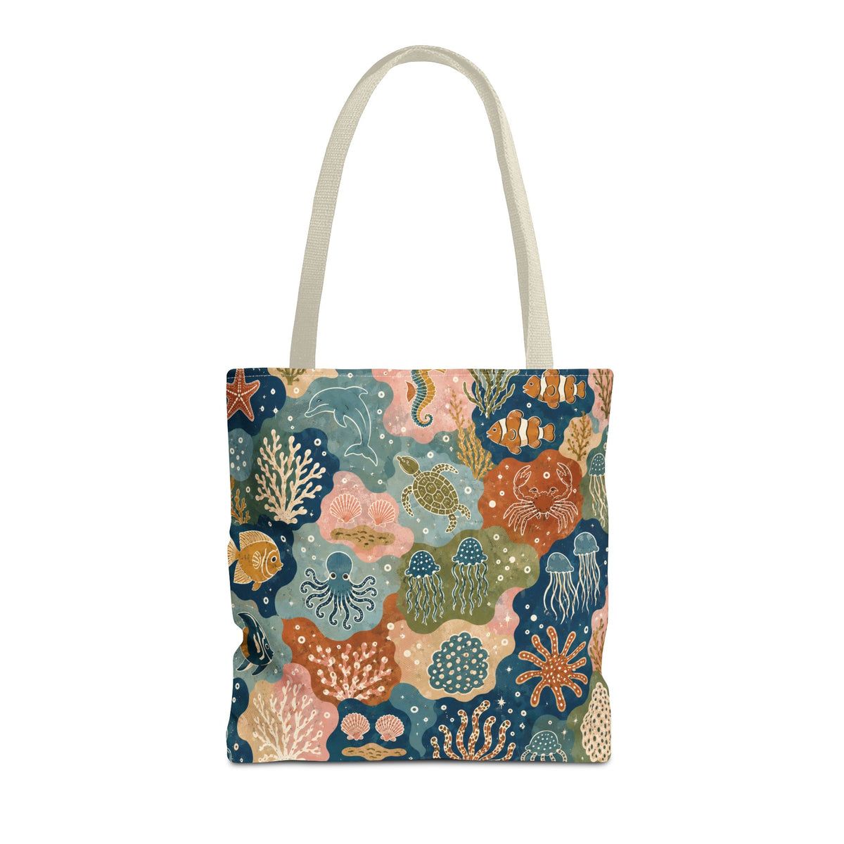 Colorful Sea Creature Tote Bag