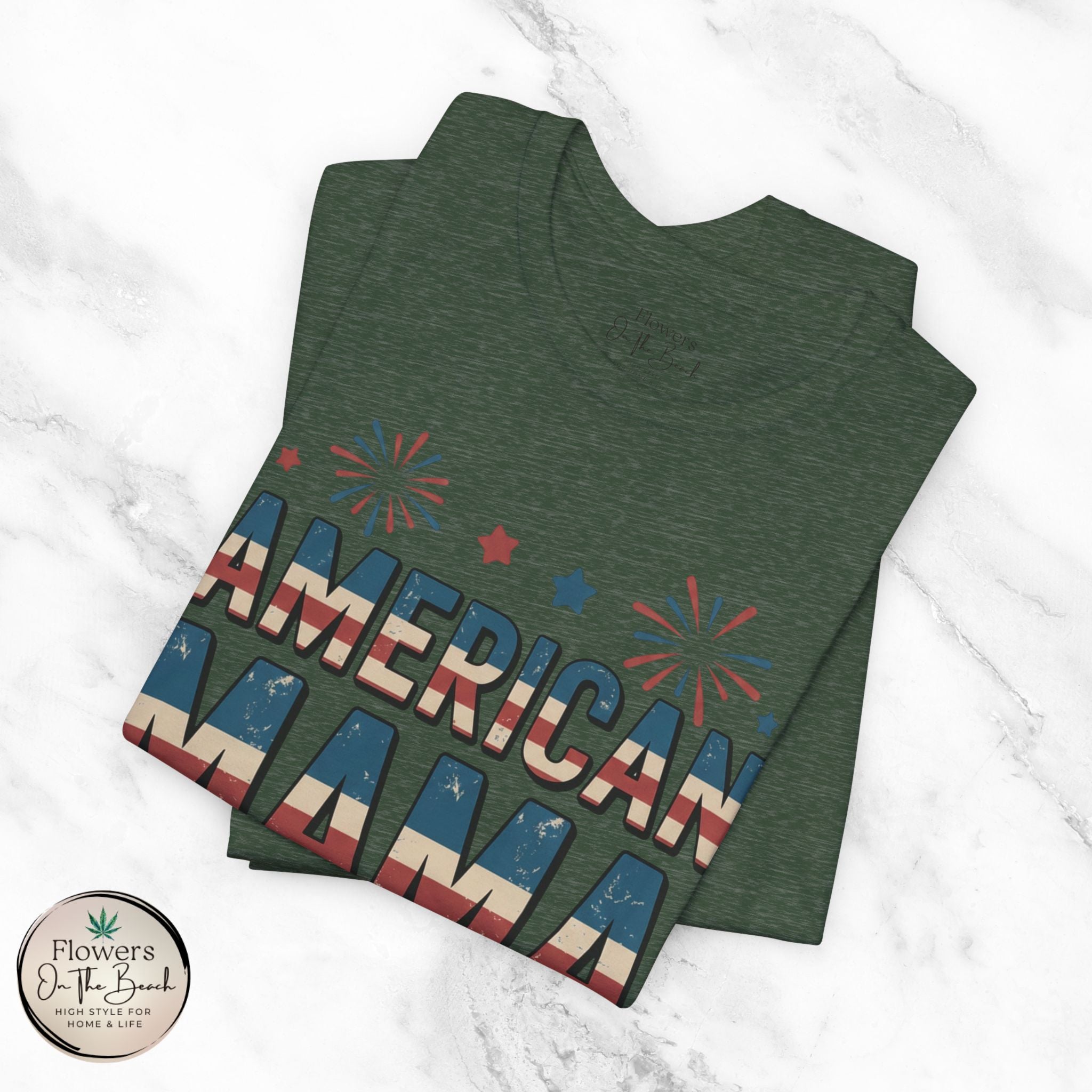 American MAMA 4th of July T-Shirt | Patriotic Mama Tee