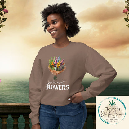Empowerment Sweatshirt, I Can By Myself Flowers, Valentines Crewneck, Empower Women Sweatshirt, Weed Love Jumper, Stoner Sweatshirt, 420