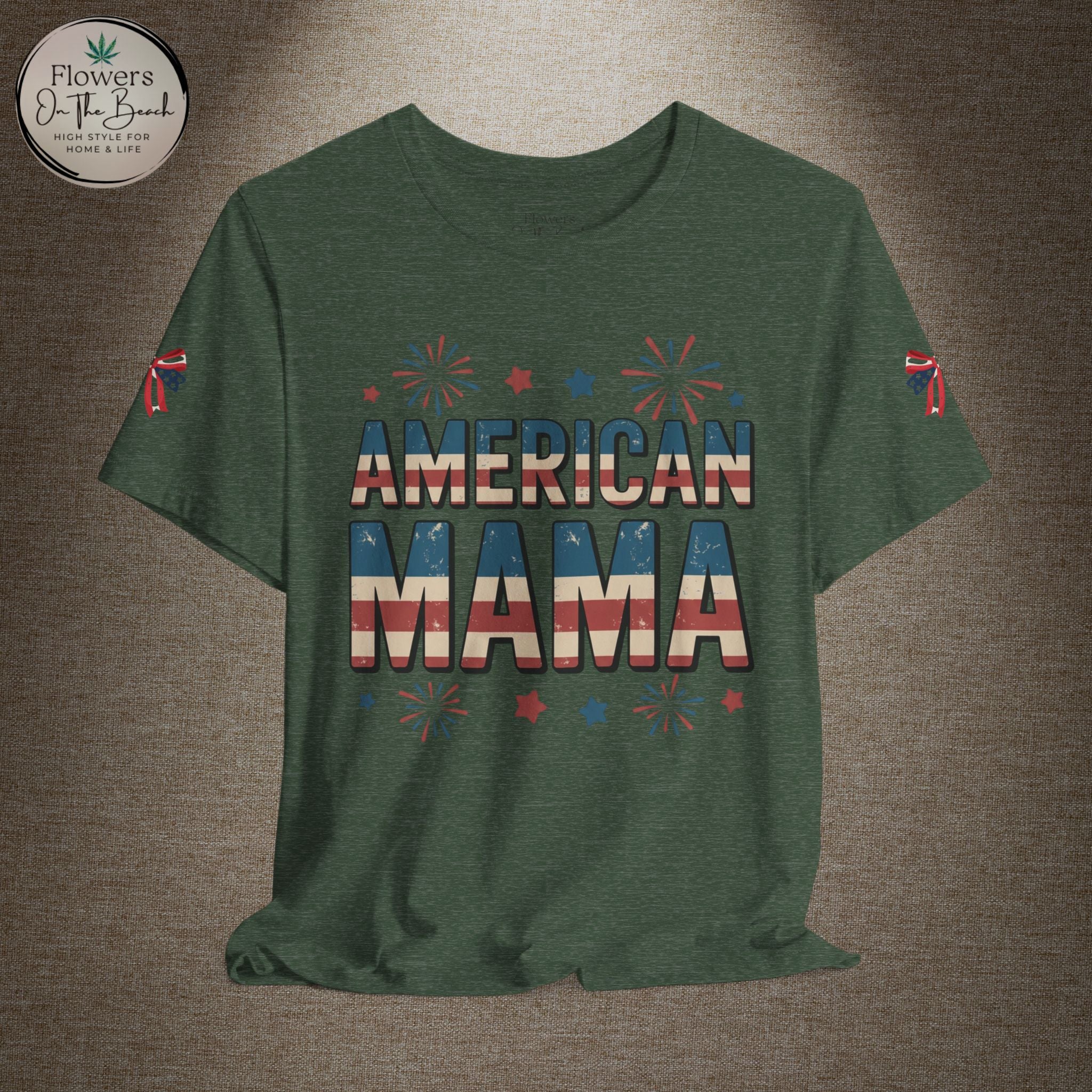 American MAMA 4th of July T-Shirt | Patriotic Mama Tee