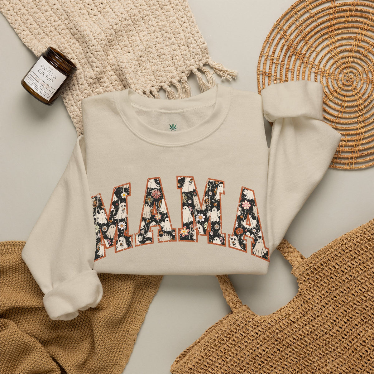 Halloween Mama Letters Sweatshirt