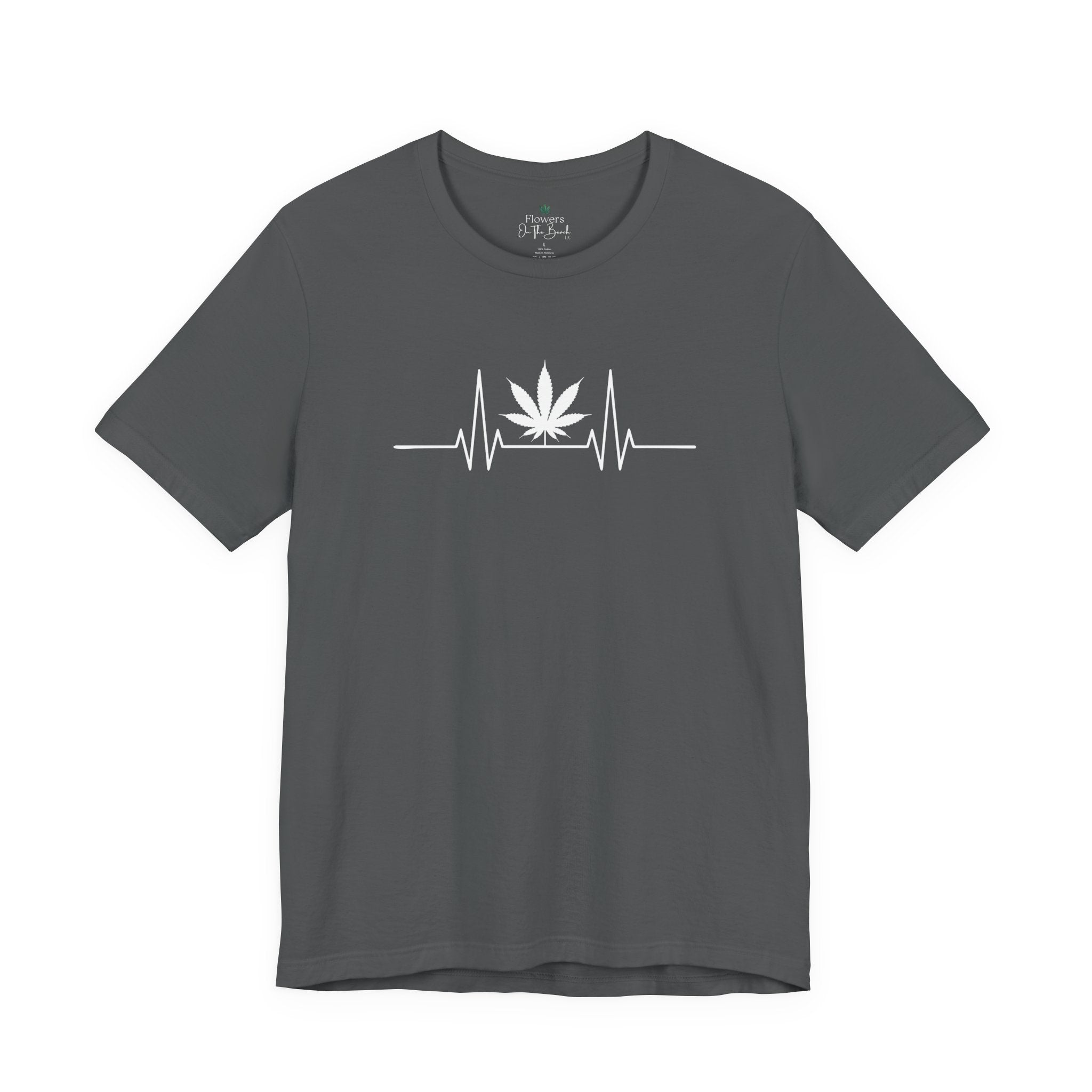Weed Leaf Heartbeat Tee