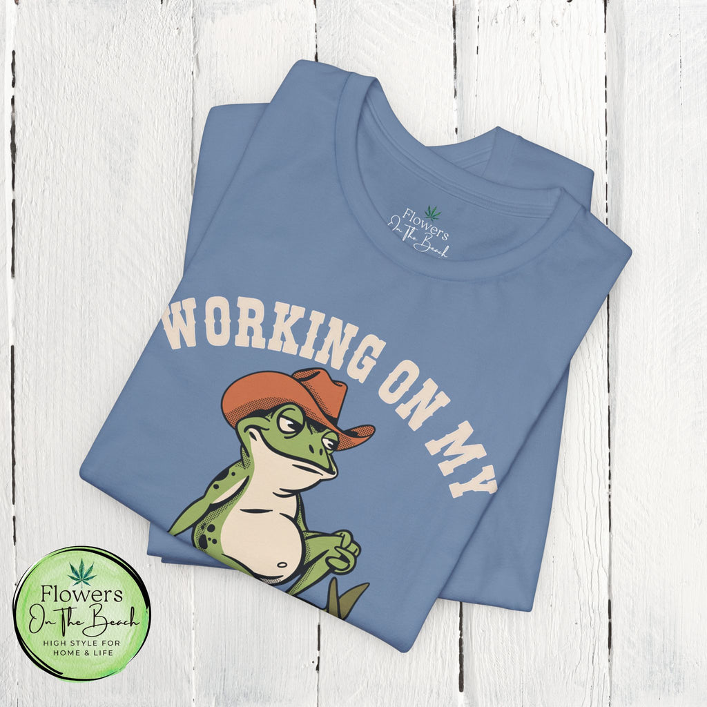 Working on My Dad Bod T-Shirt | Funny Dad Fathers Day Tee