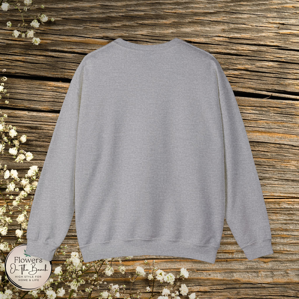 Floral Mama Coquette Blue Flowers Crewneck Sweatshirt