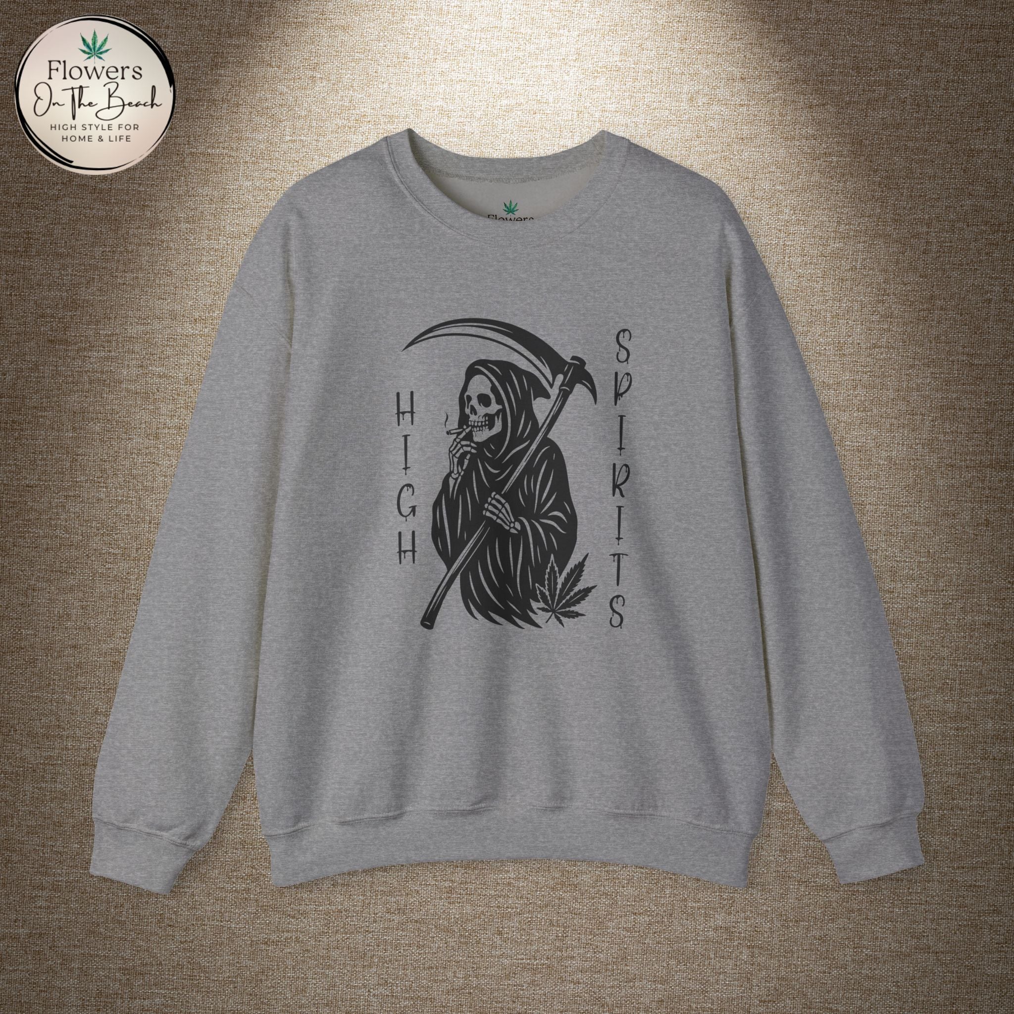 Grim Reaper Smoking Sweatshirt