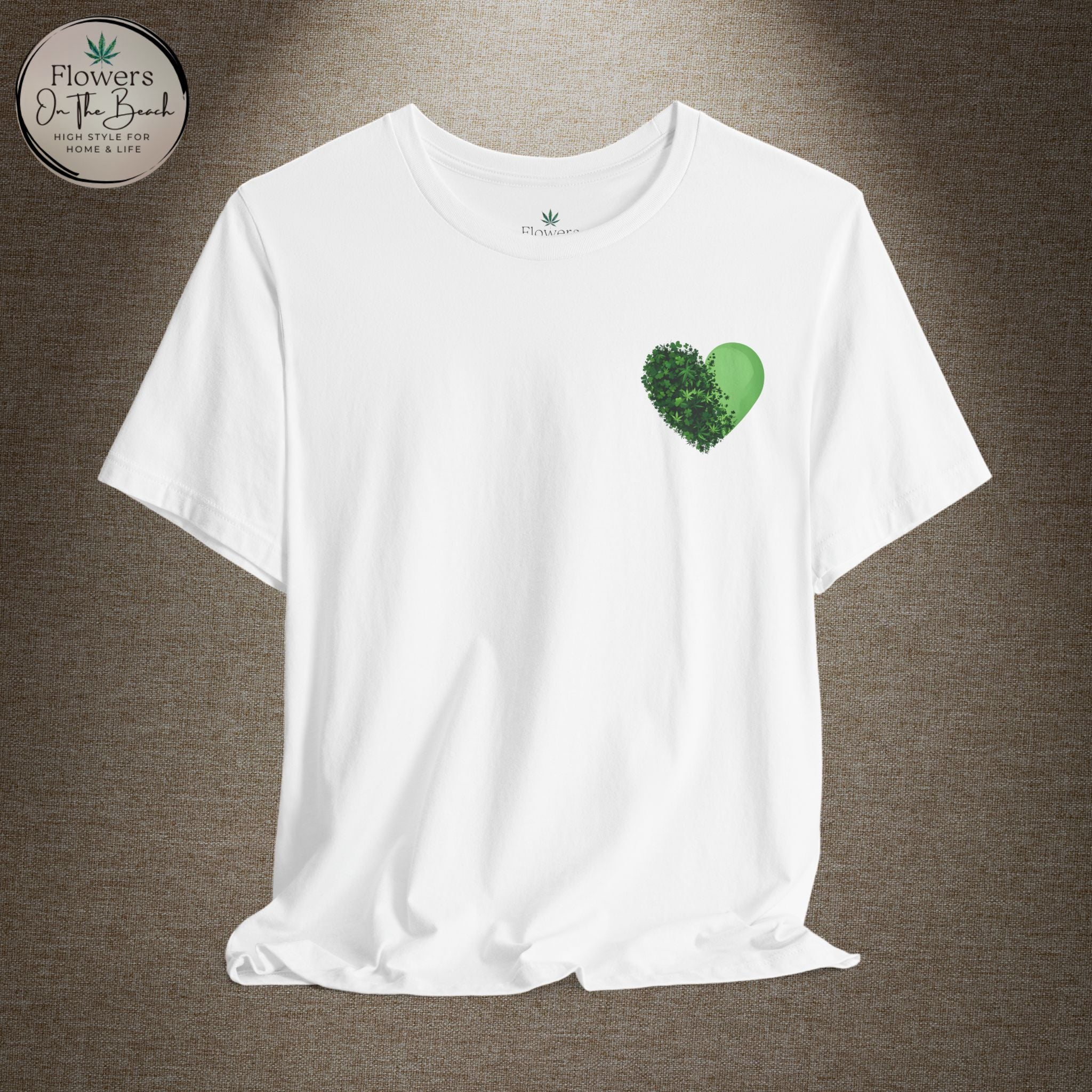 St. Patrick's Day Tee with Subtle Weed Leaves