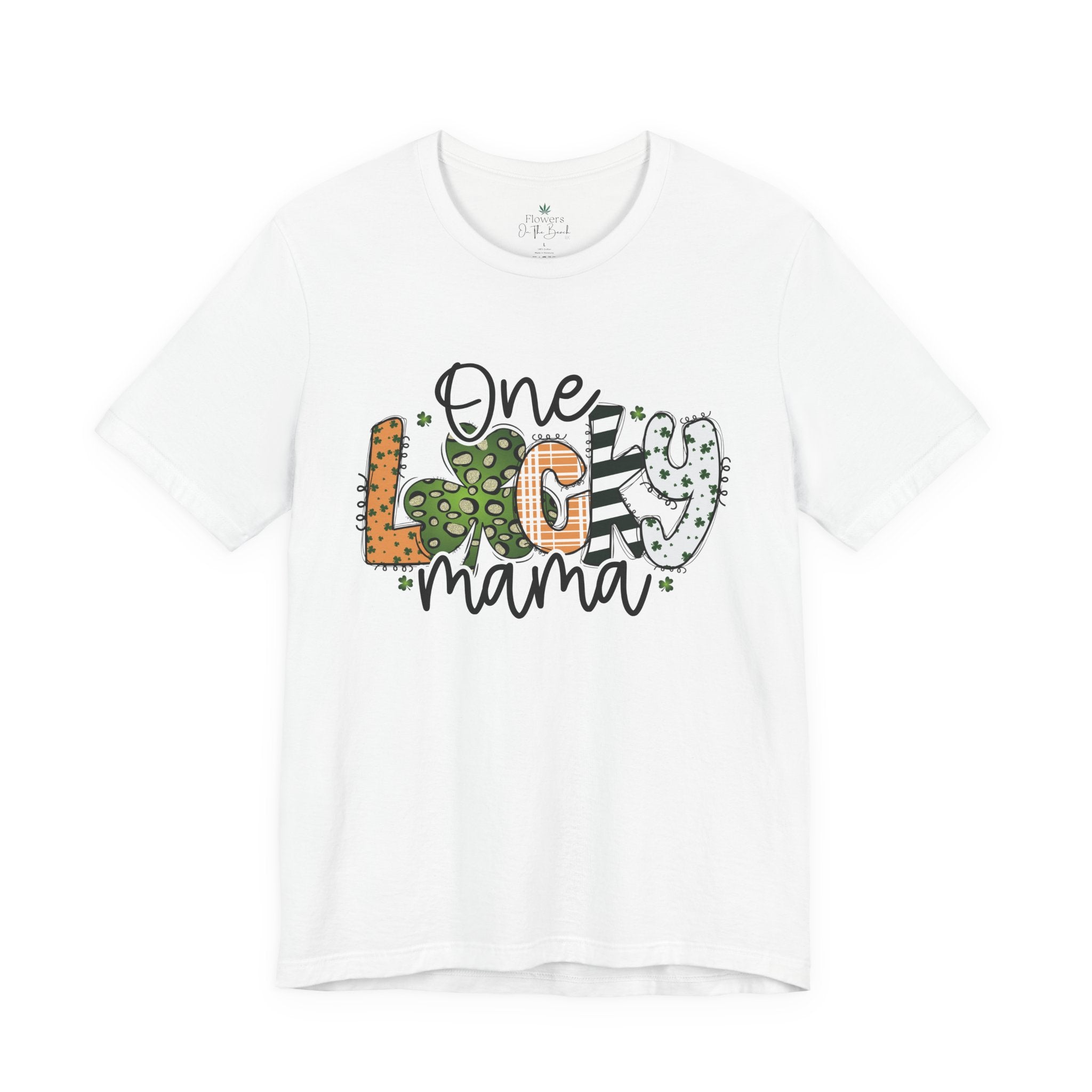 St Patrick's Day Cheetah Print Tee, Lucky Mama Tee