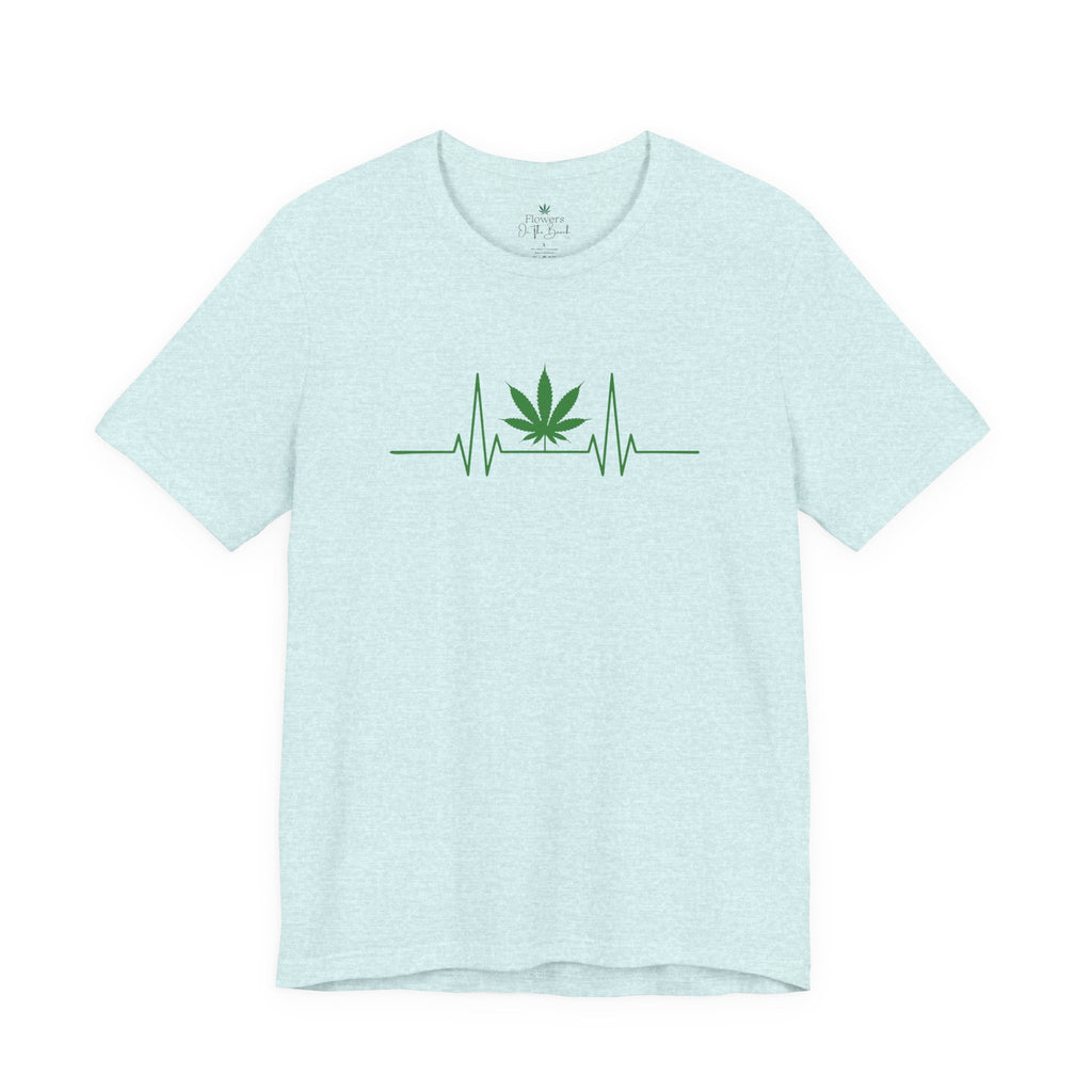 Weed Leaf Heartbeat Tee