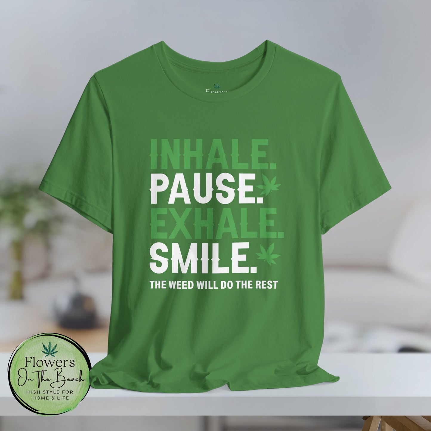 Stoner T-Shirt, Cannabis Tee, Weed Shirt, Marijuana Top, Chill Vibes Unisex Jersey Short Sleeve Tee