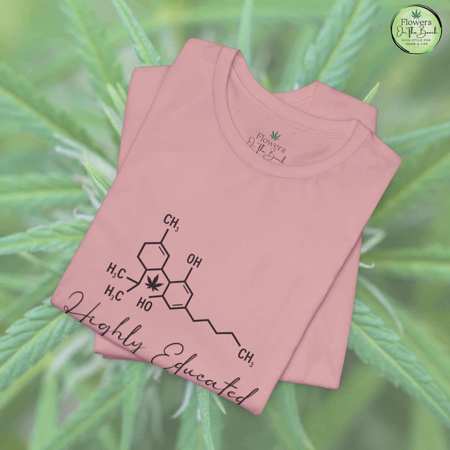 Stoner Pun Tee, Cannabis Chemistry Shirt, Highly Educated Tshirt, Funny Weed Top, Unisex Stoner Gift, 420 Apparel