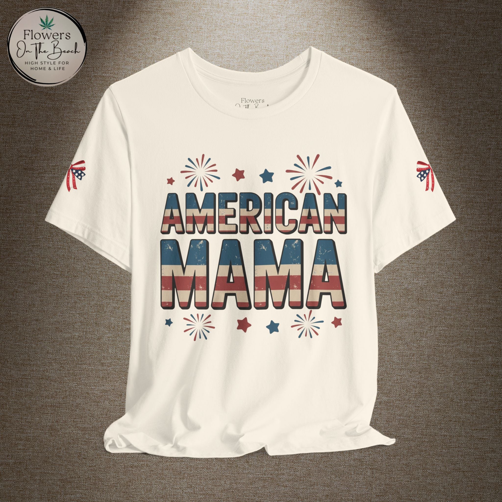 American MAMA 4th of July T-Shirt | Patriotic Mama Tee