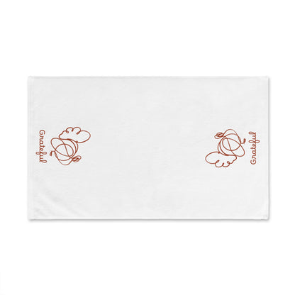 Grateful Thanksgiving Hand Towel, Friendsgiving Bathroom Decor, Fall Kitchen Towel, Hostess Gift, Autumn Dish Towel, Housewarming Present