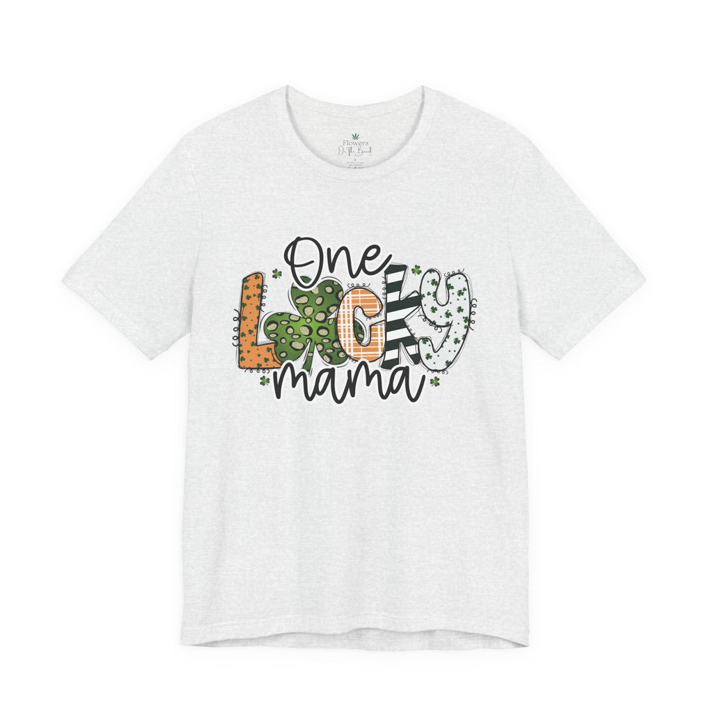 St Patrick's Day Cheetah Print Tee, Lucky Mama Tee