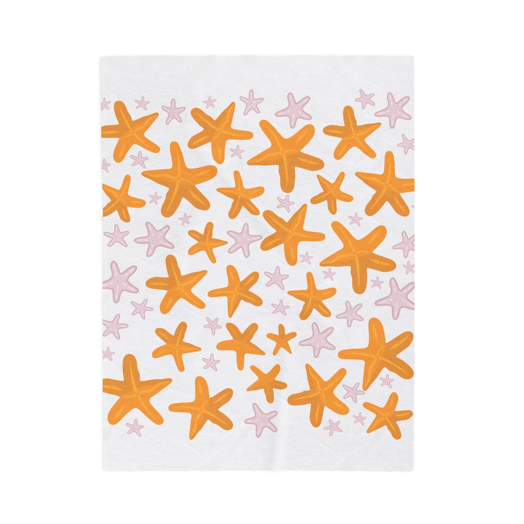 Orange Velveteen Plush Blanket