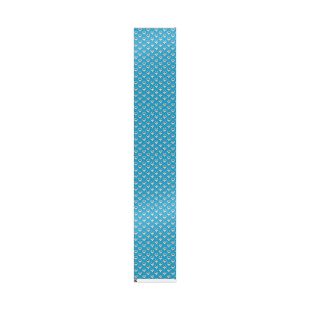 Turquoise Heart Waves and Sand Gift Wrap