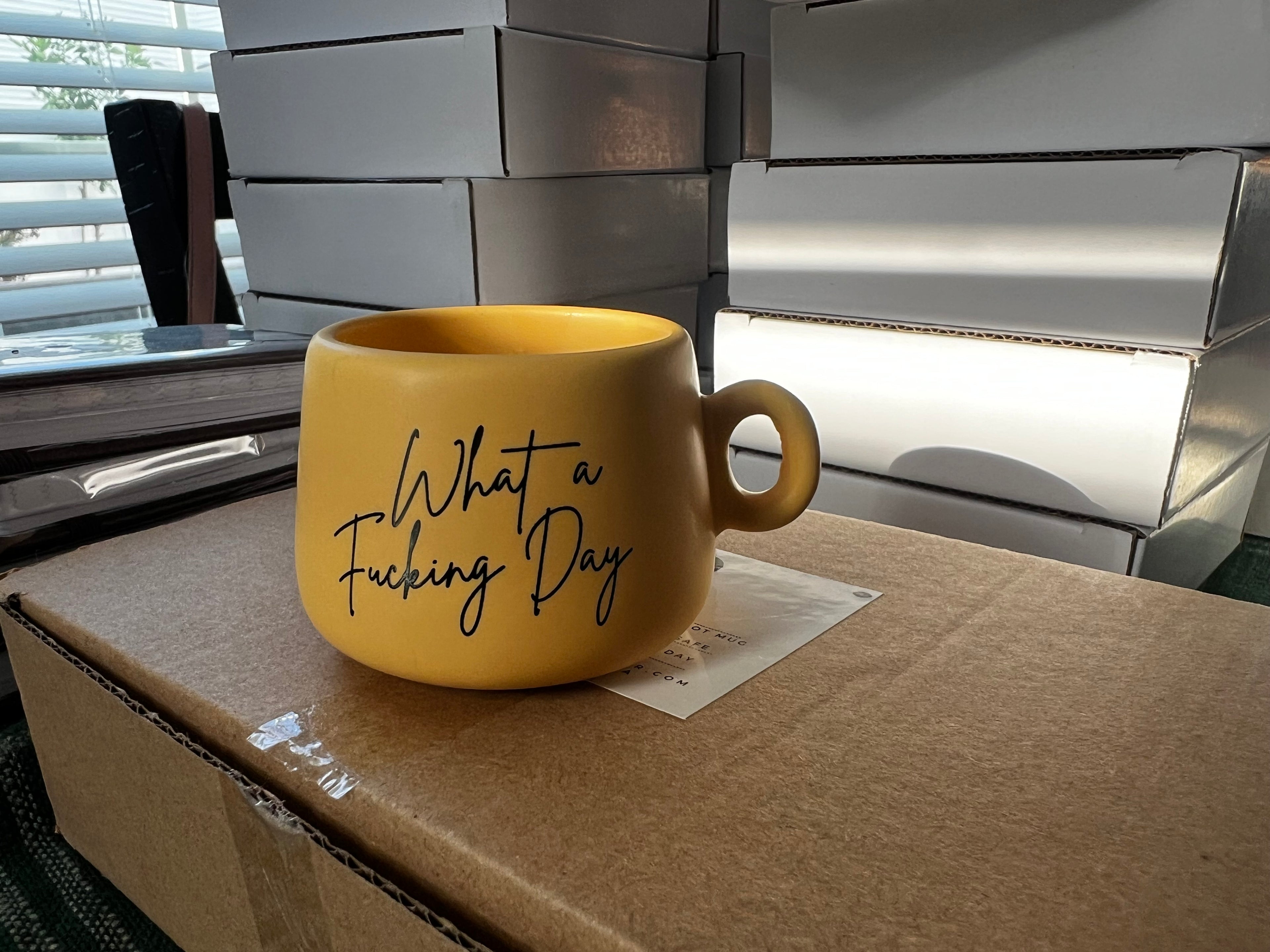 What a Fucking Day - Espresso Mug, Shot Glass