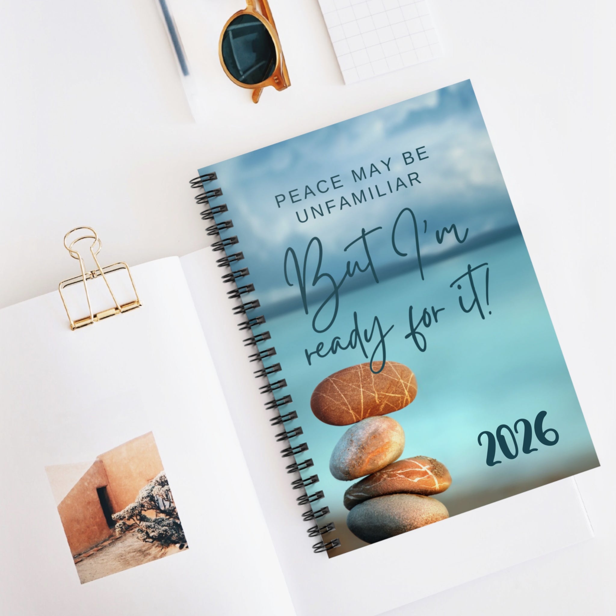 Spiral Notebook - Beach Vibes Self-Care Journal