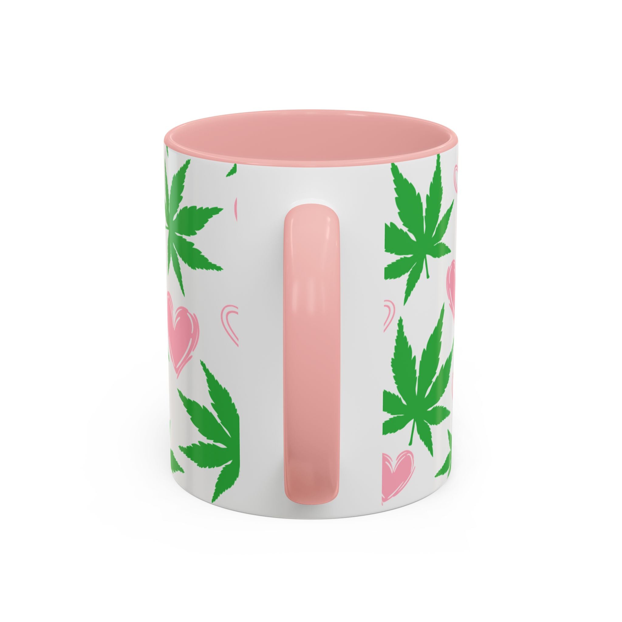 Hearts and Cannabis Ceramic Mug